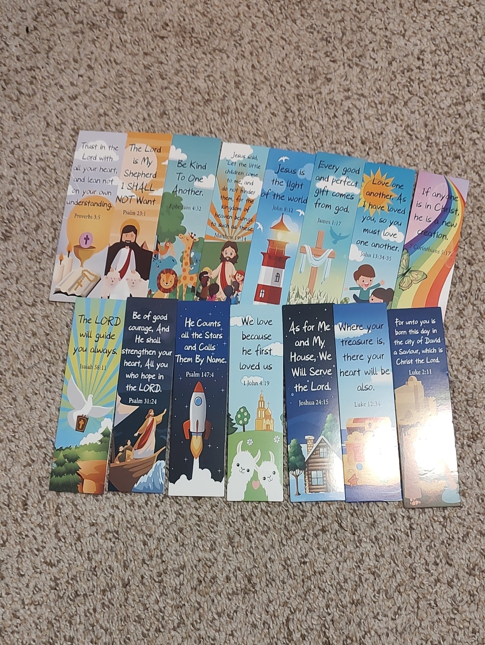 Scripture Bookmarks Set Of (15)